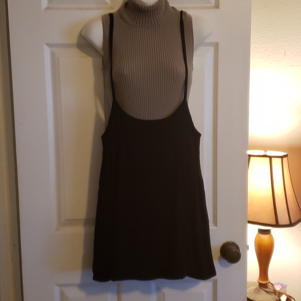 Hot Topic suspender high waist Skirt